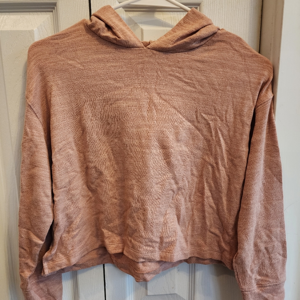 Girl's Casual Hooded Top - Light Pink